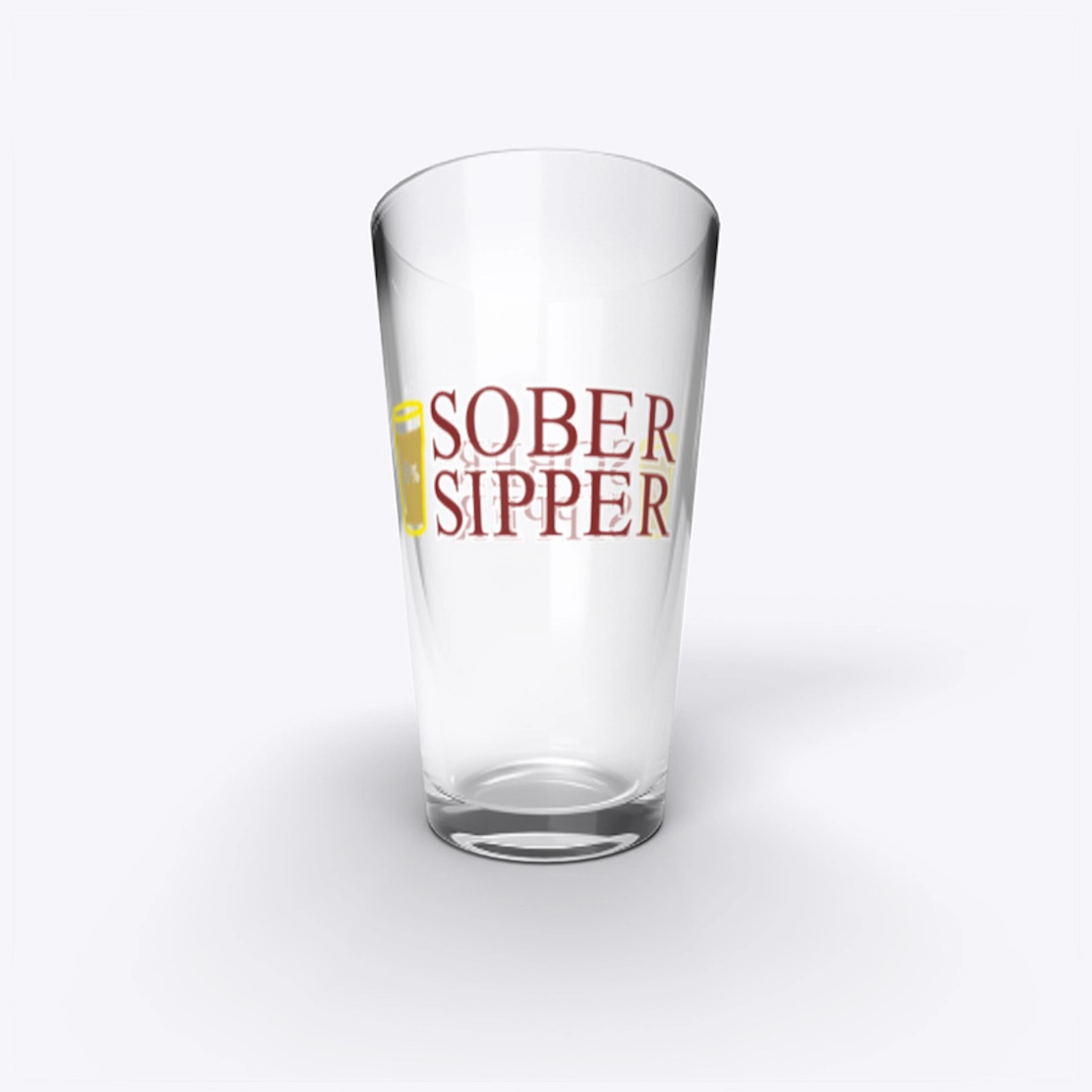 Sober Sipper Pint Glass